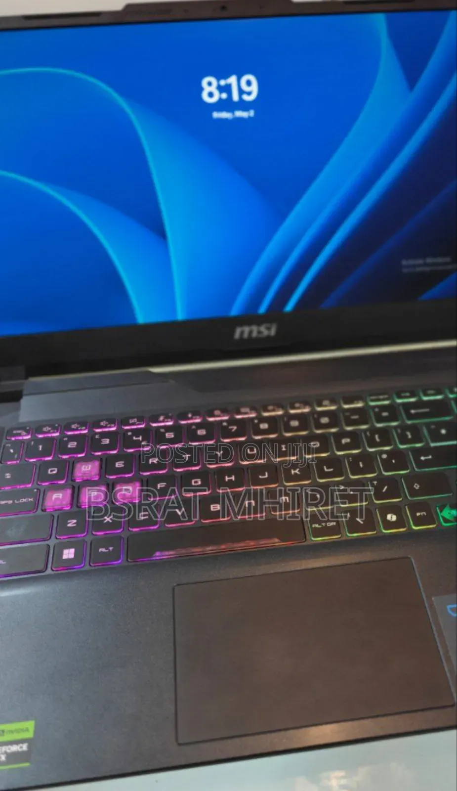 New Laptop MSI GF63 16GB Intel Core I7 SSD 512GB