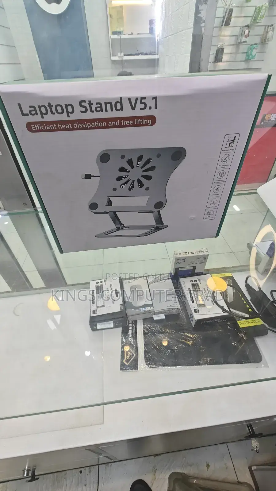 Portable Laptop Fan and Stand