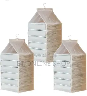 Hanging Storage Bag Cabinet Organizer - 6 Cells
