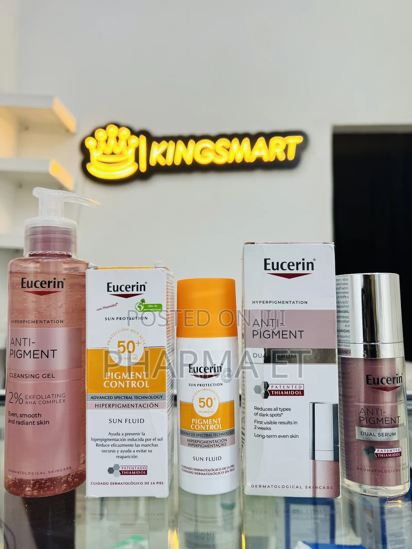 The Powerful Eucerin Trios (Cleanser,Sunfluid and Serum)