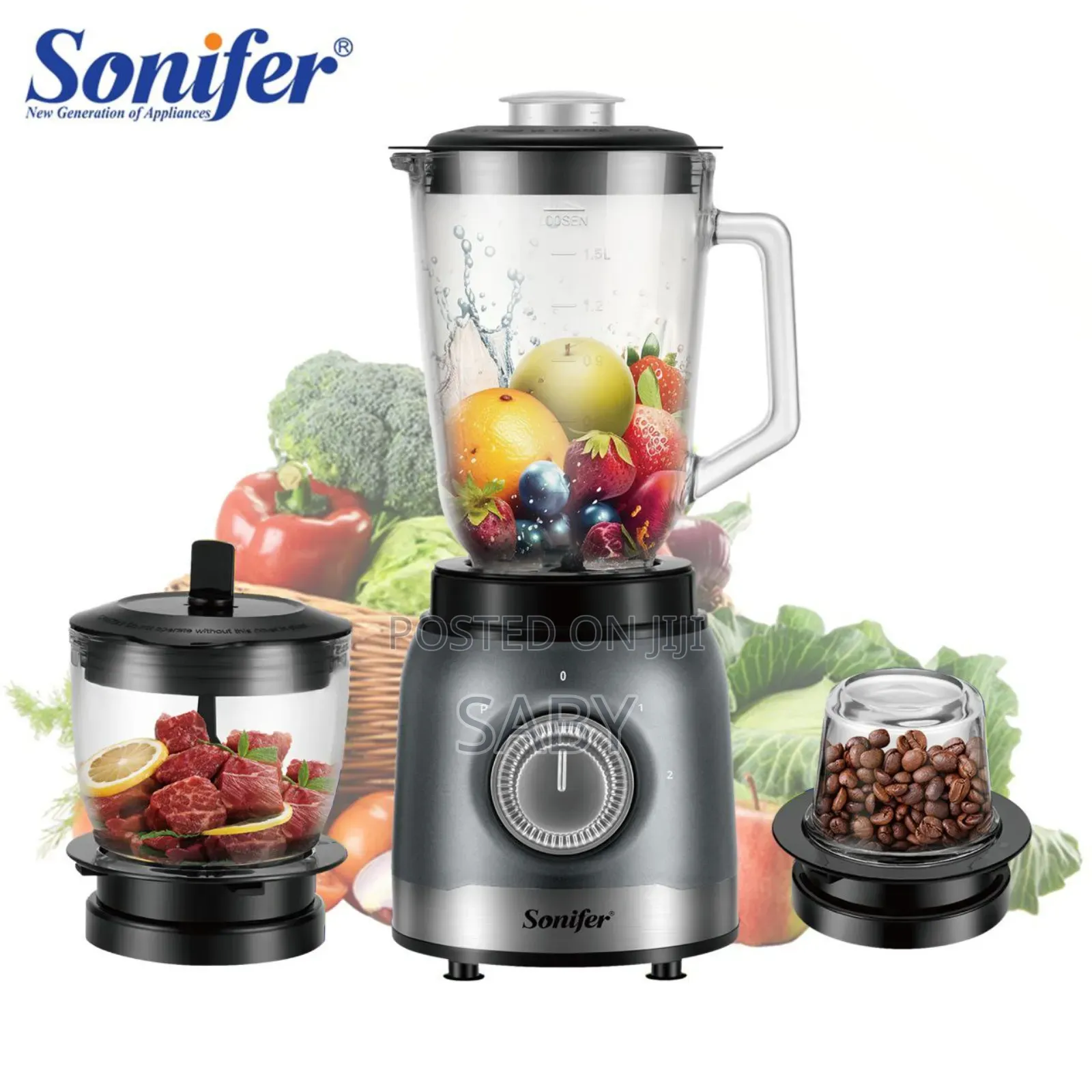 Sonifer 3 in 1 Super Blender