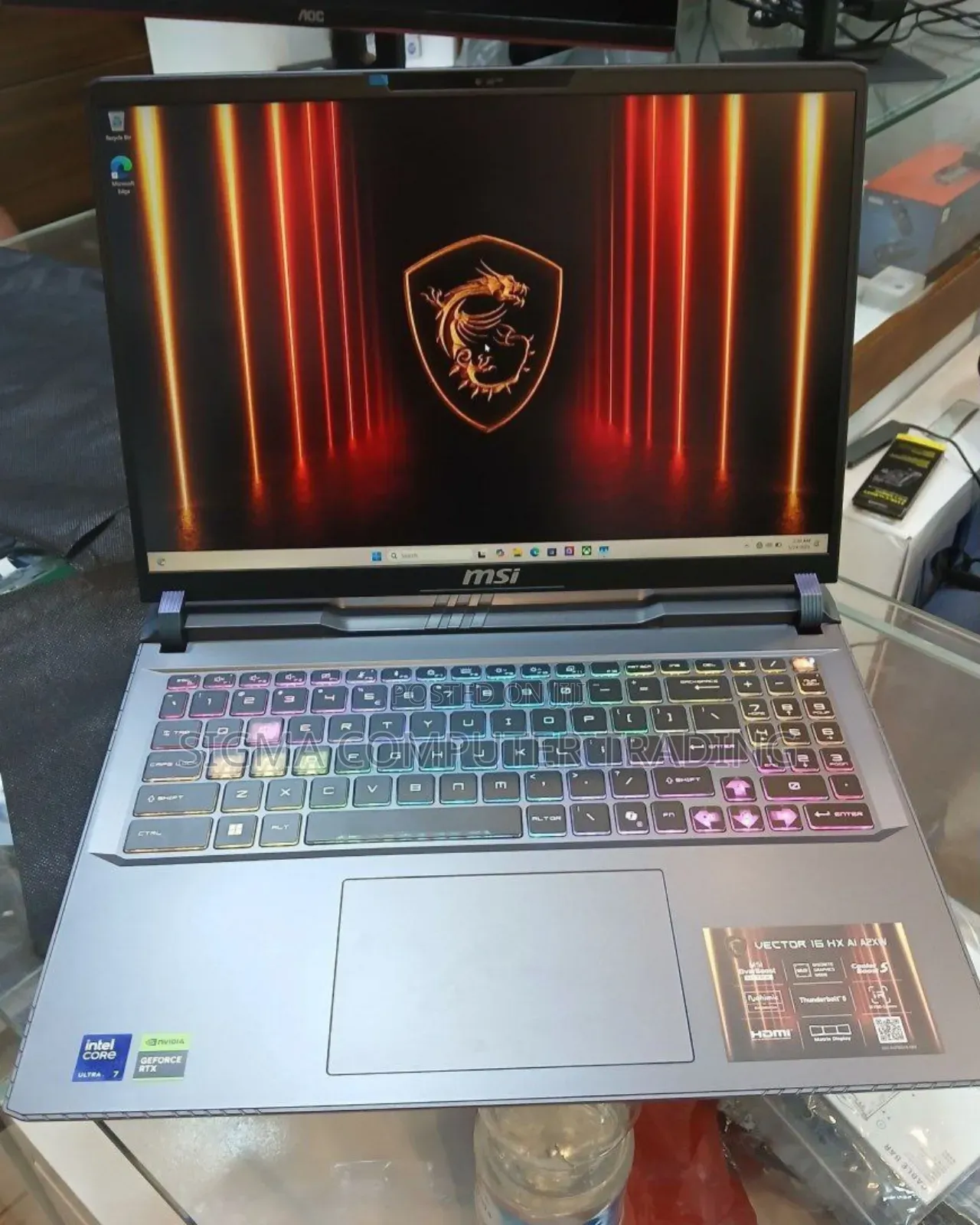 New Laptop MSI Vector GP66HX 12UGS 16GB Intel Core Ultra 7 SSD 1T