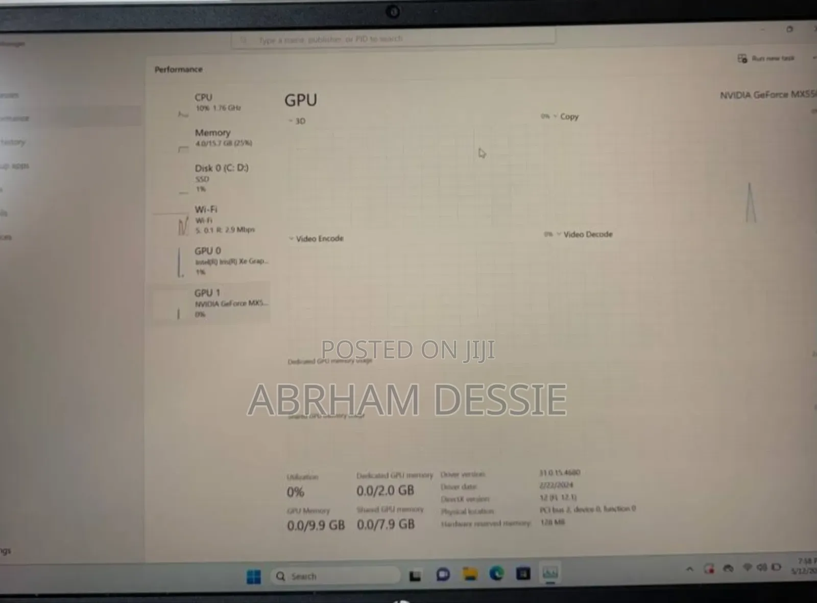 New Laptop HP Pavilion 15 16GB Intel Core I5 SSD 512GB