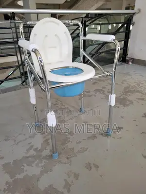 Toilet Chair//Pot/Cover Seat Are Made of Plastic Material
