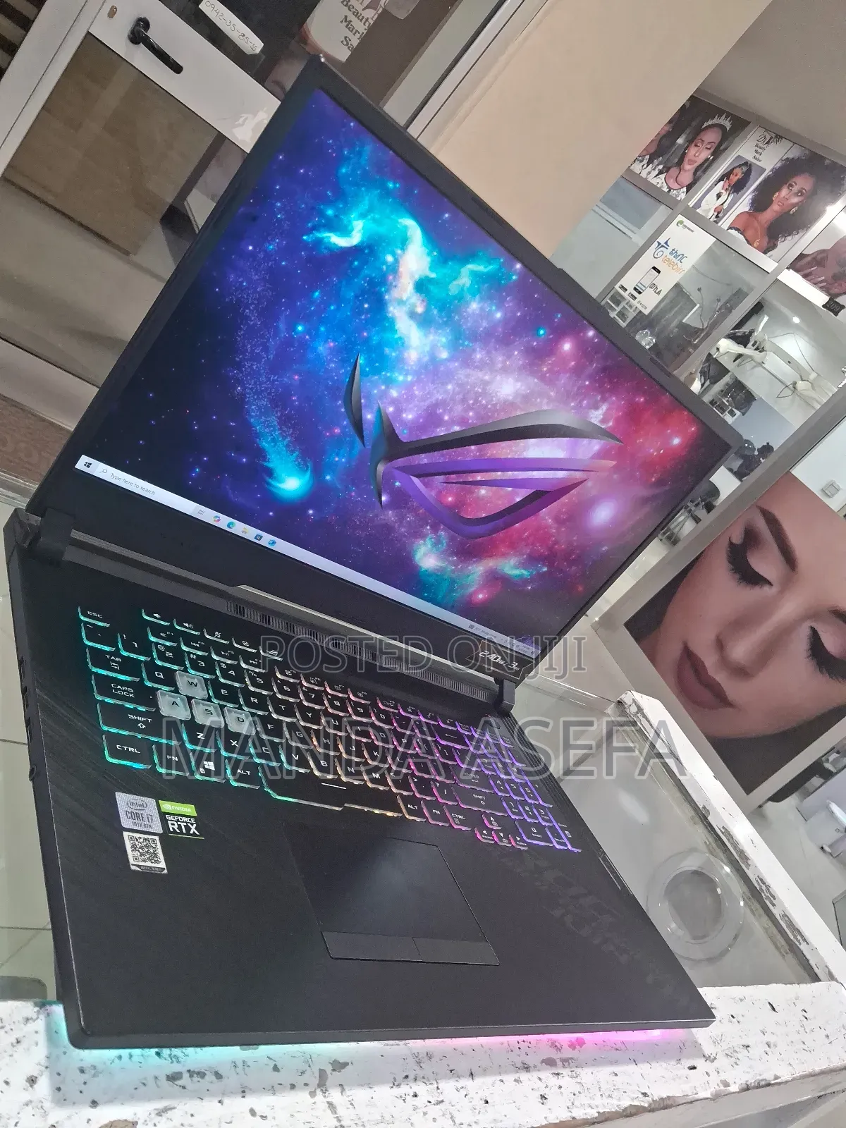 New Laptop Asus ROG Strix G17 16GB Intel Core I7 SSD 1T