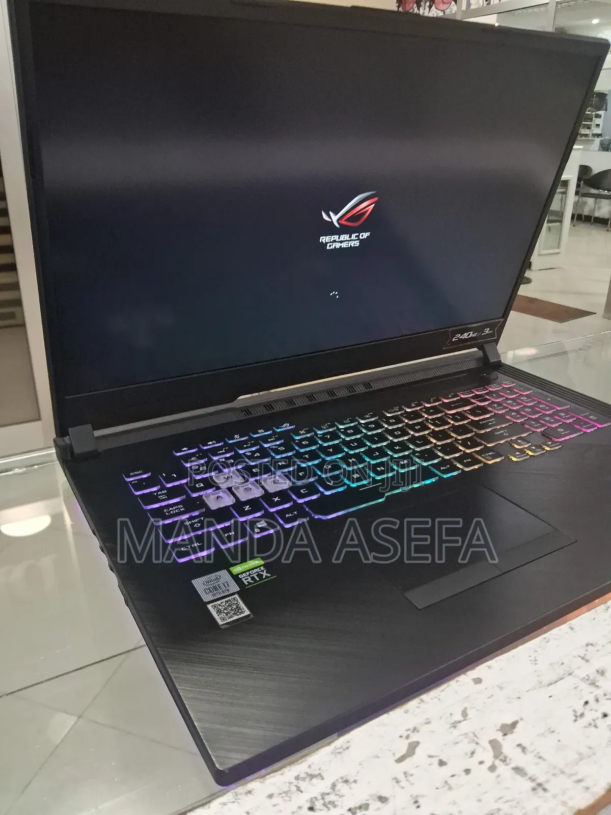 New Laptop Asus ROG Strix G17 16GB Intel Core I7 SSD 1T