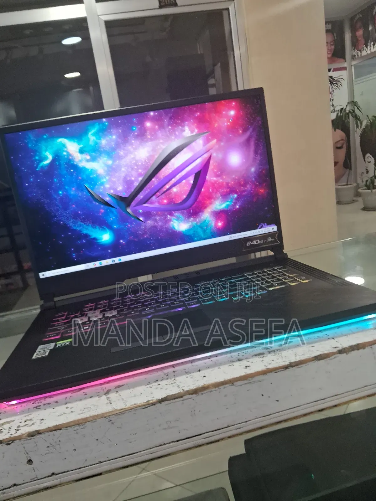 New Laptop Asus ROG Strix G17 16GB Intel Core I7 SSD 1T