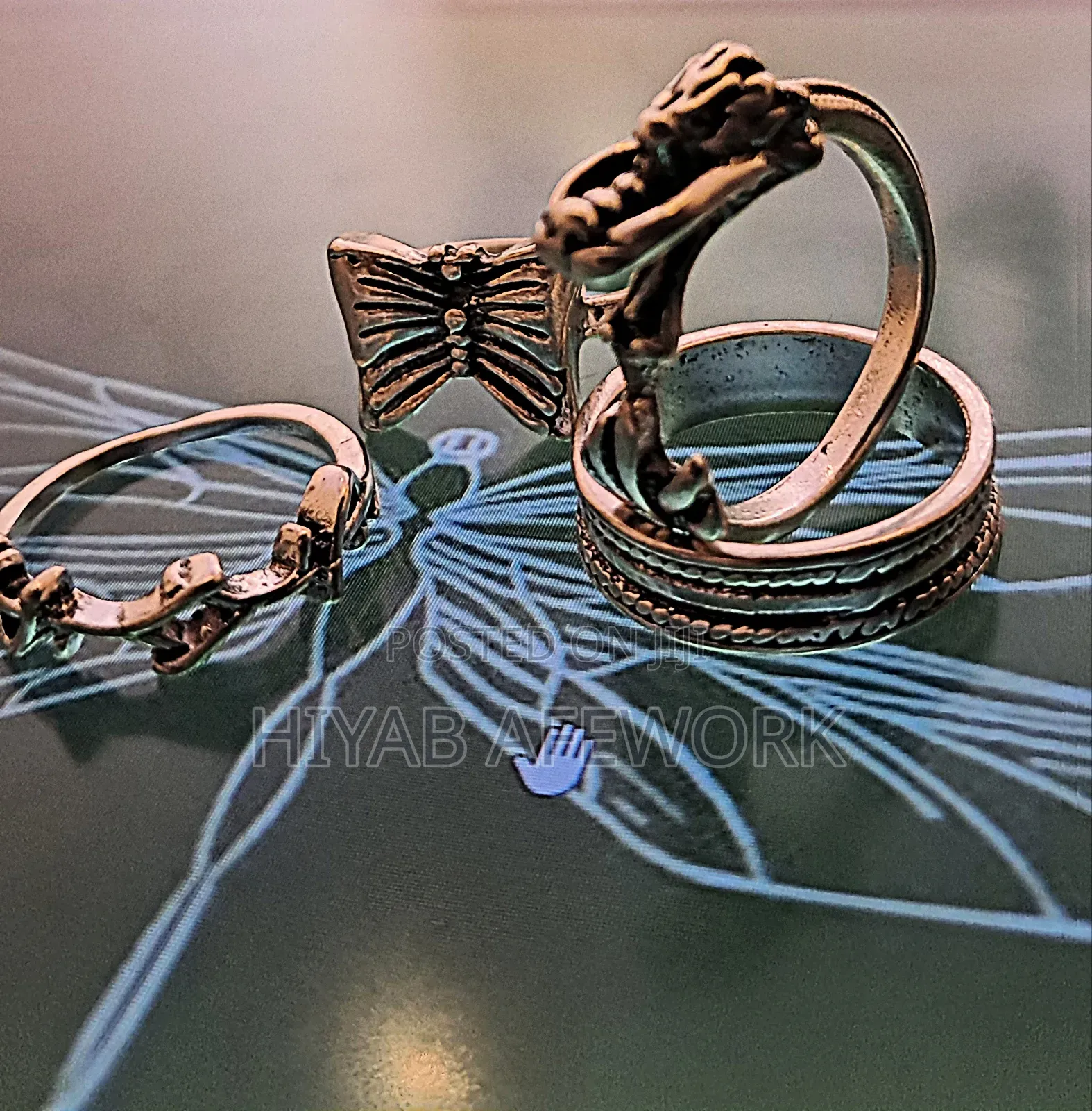 Stainless Steel 4 Rings Sets