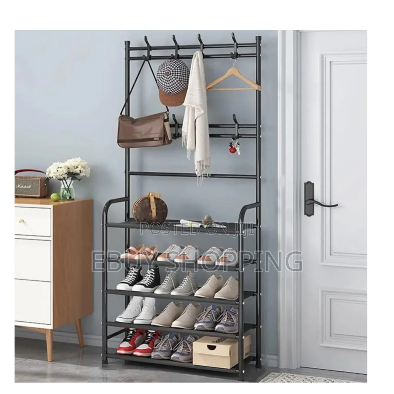 Portable Floor Clothes Rack–Easy Assembly,