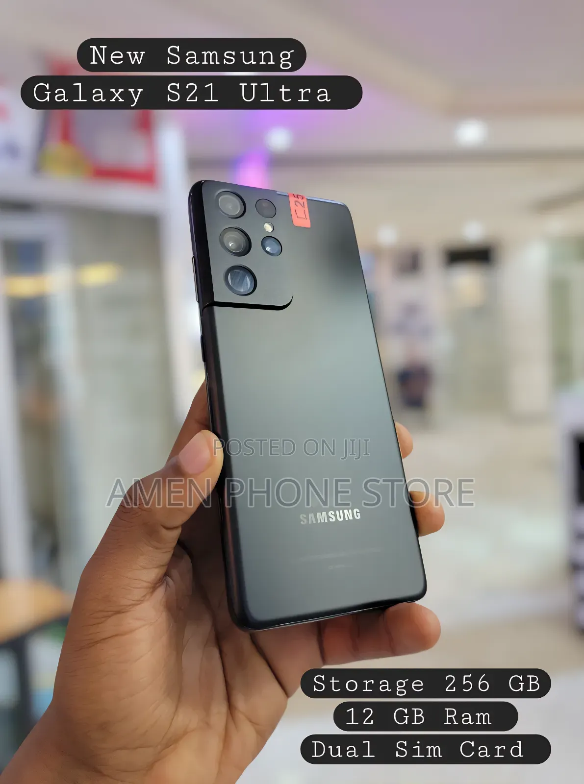 New Samsung Galaxy S21 Ultra 5G 256 GB Black