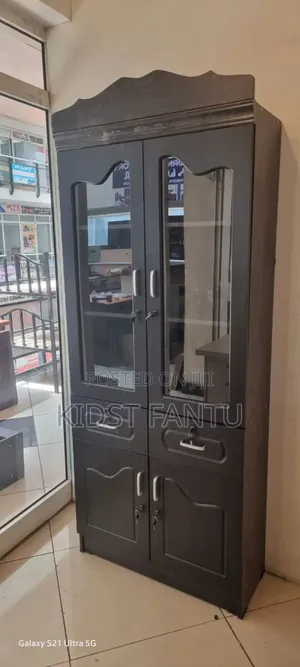 Photo - Wooden Book Shelf 2 Door