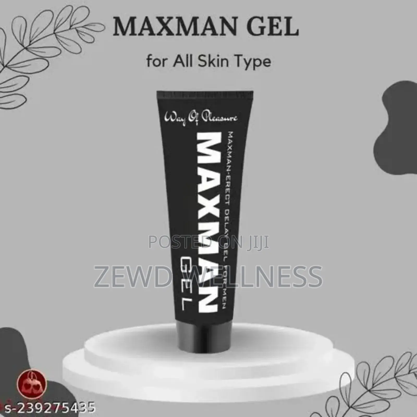 Maxman Black Gel For Mens