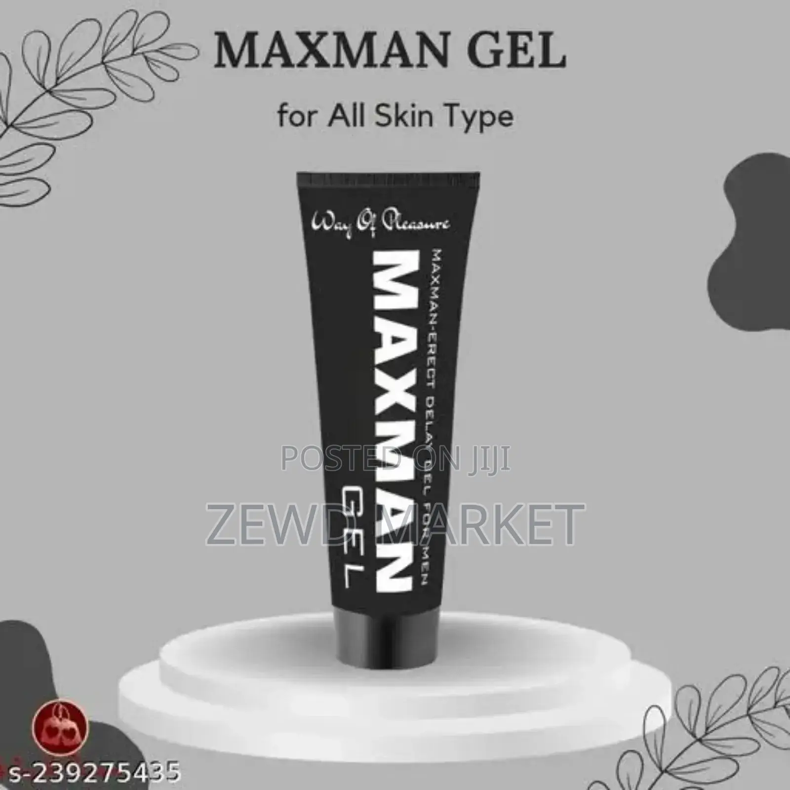 Maxman Black Gel For Mens