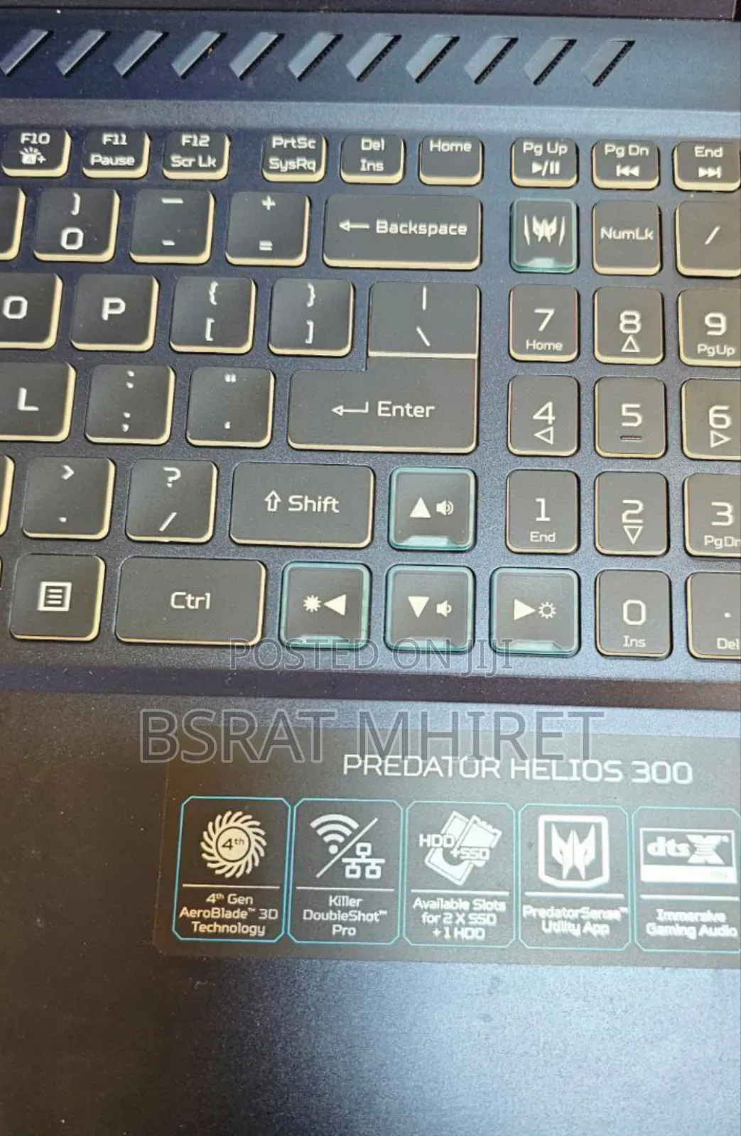 New Laptop Acer Predator Helios 300 16GB Intel Core I7 SSD 1T