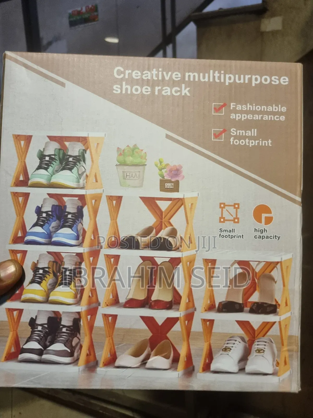 6 Layer Shoe Rack X Design