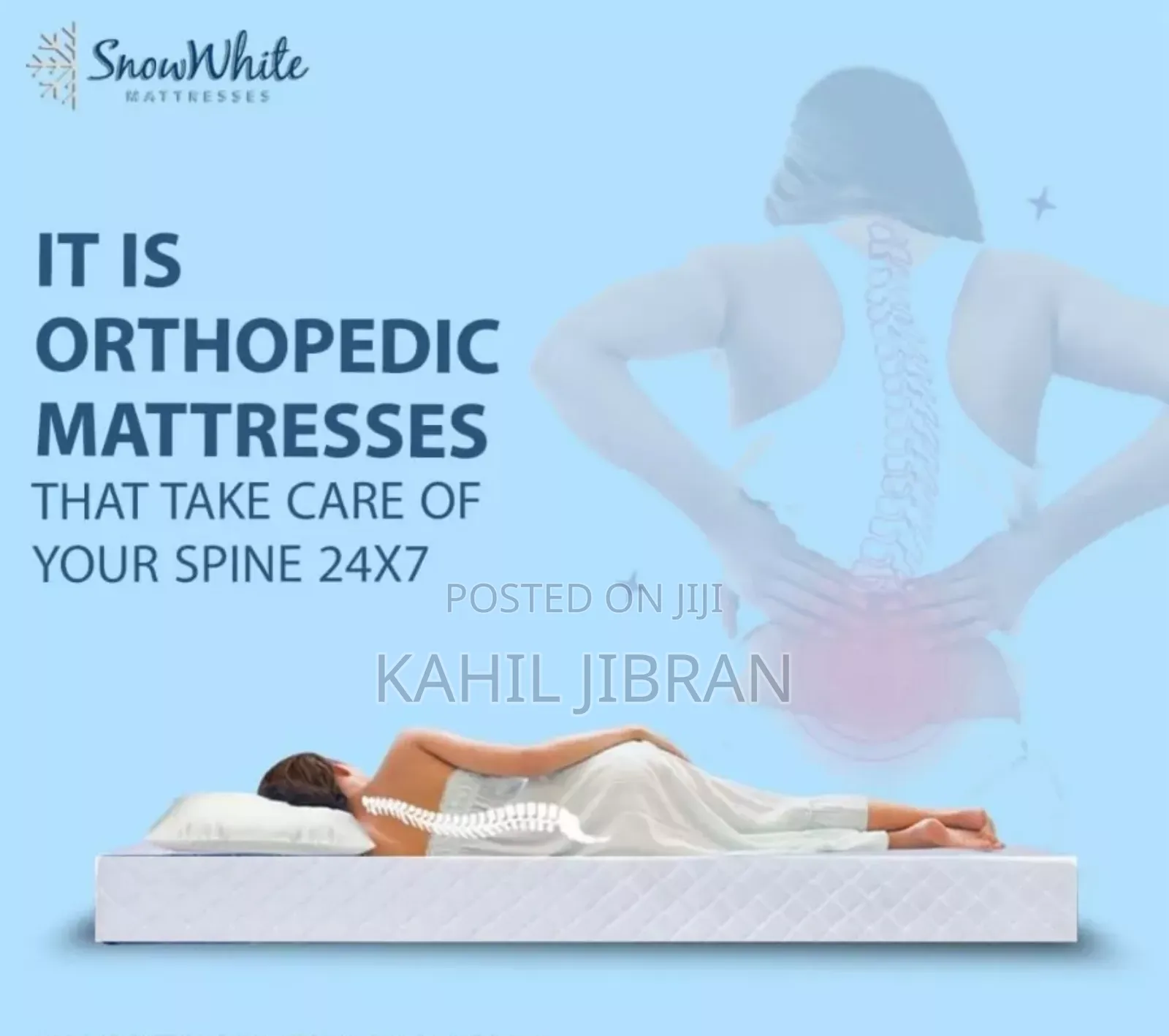 ፍራሽ Improrted Lexury Snow White Mattresses