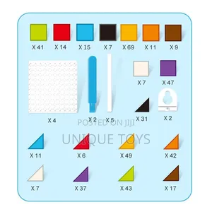 6-in-1 Building Block Puzzle Series Set, 420 Pieces