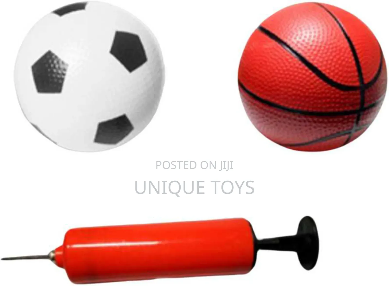 2-in-1 Basketball Hoop Soccer Goal Set