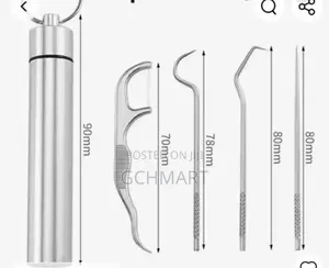 Photo - Stainless Steel Toothpick Set Tooth Flossing Reusable