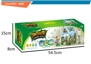 Dinosaur-Themed Diy Pop-Up Play Tent