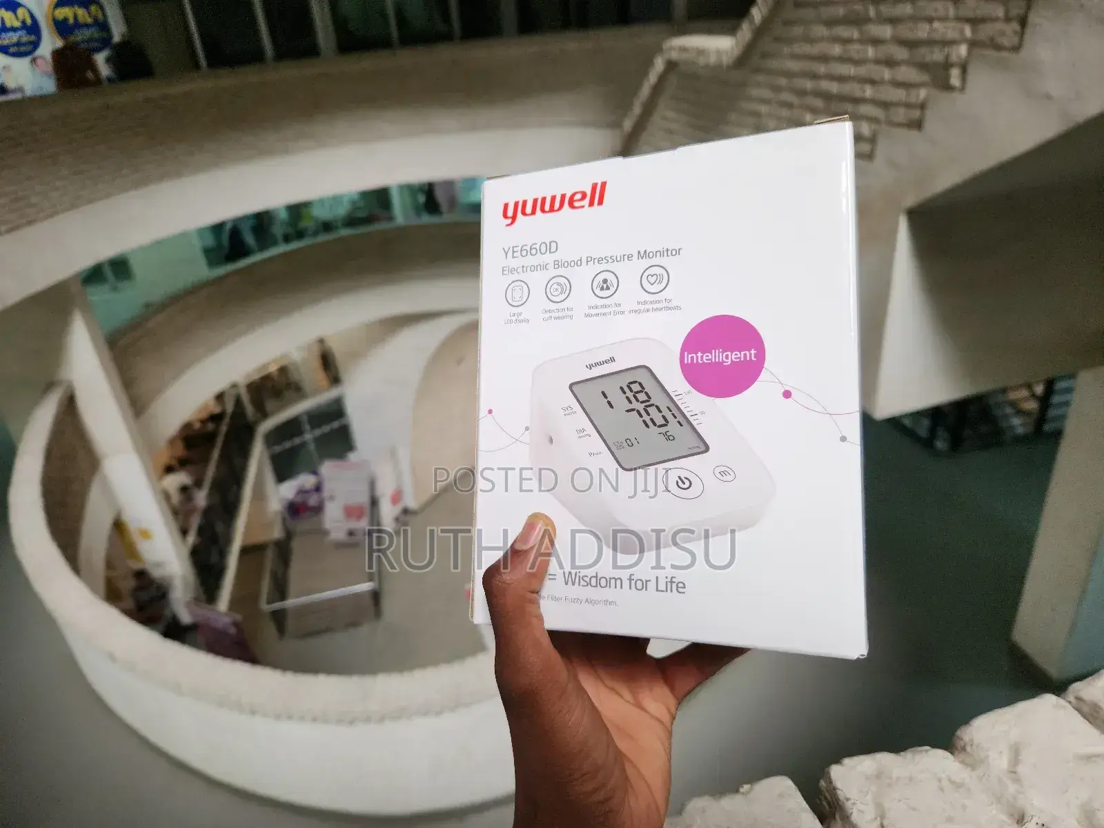 Yuwell Model Ye660d Brand New Digital Blood Pressuer Monitor