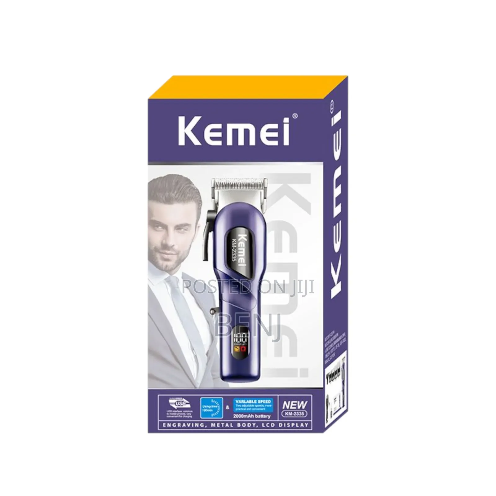 Kemei Km-2335 Professional Rechargable Hair Clipper | Shaver