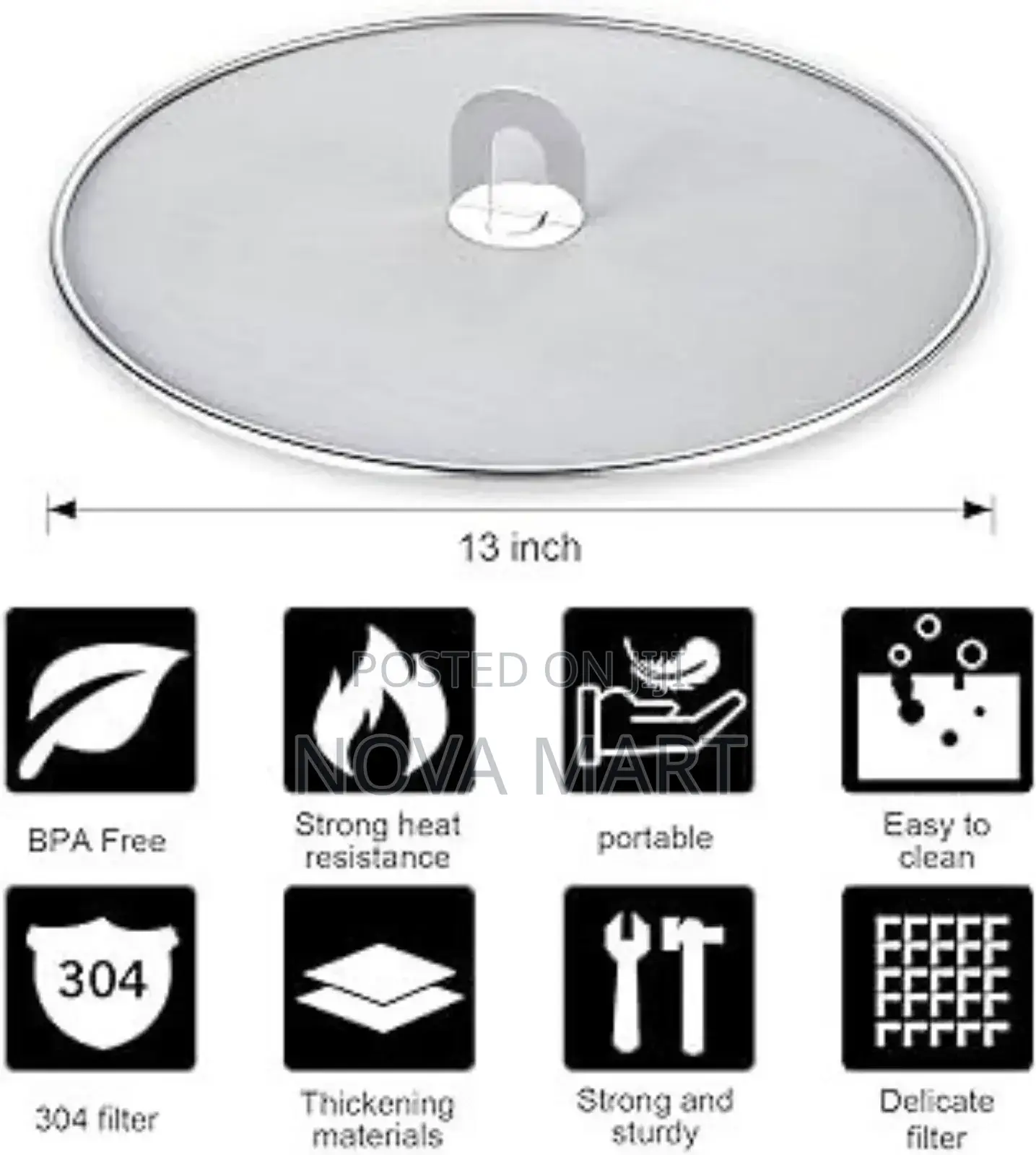 Oil Splatter Mesh Screen