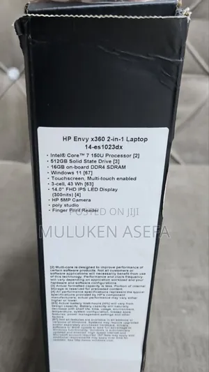 New Laptop HP Envy X360 16GB Intel Core I7 SSD 512GB