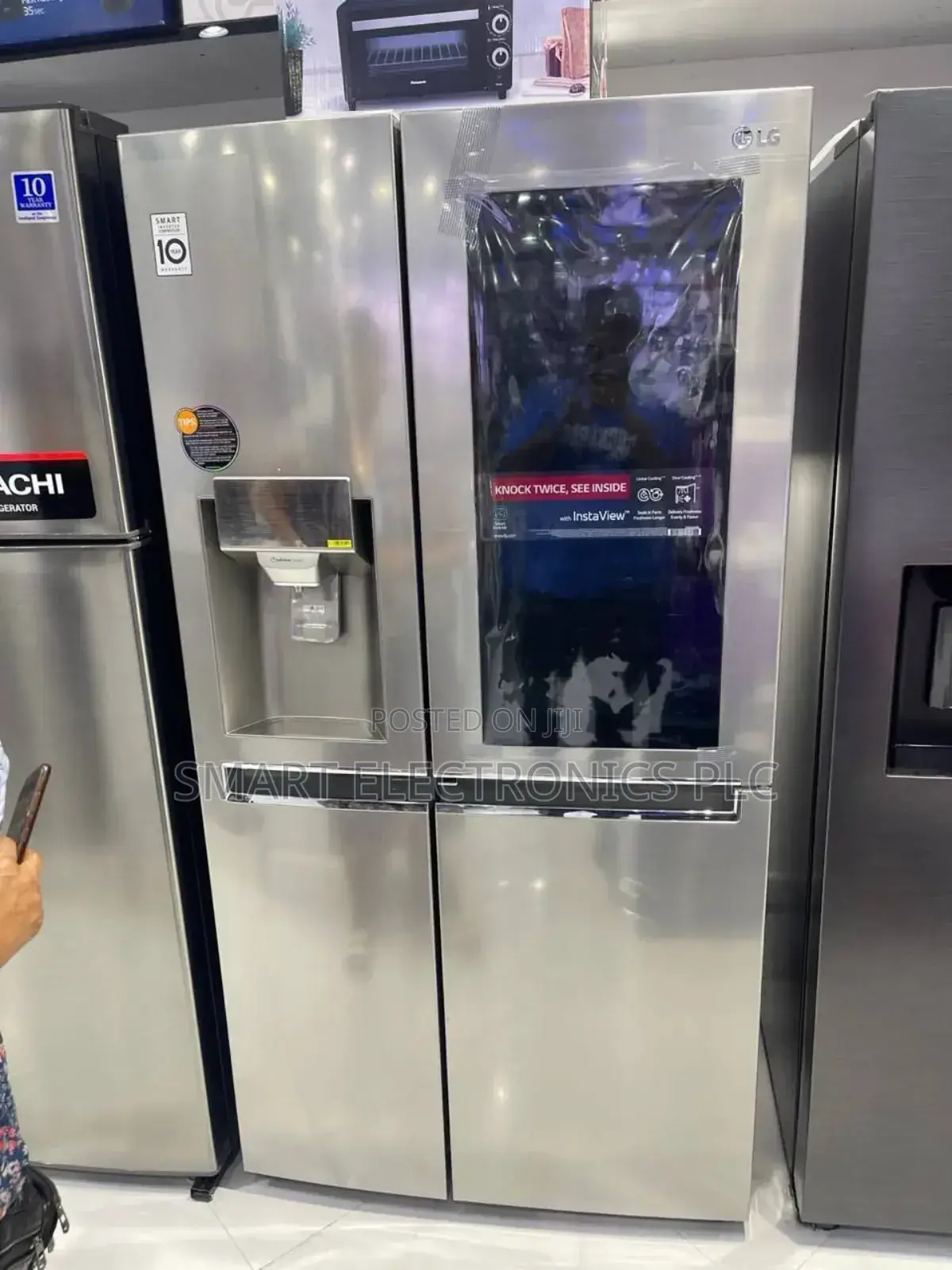 Lg Uv Nano Knock Twice, See Inside; Side by Side Door