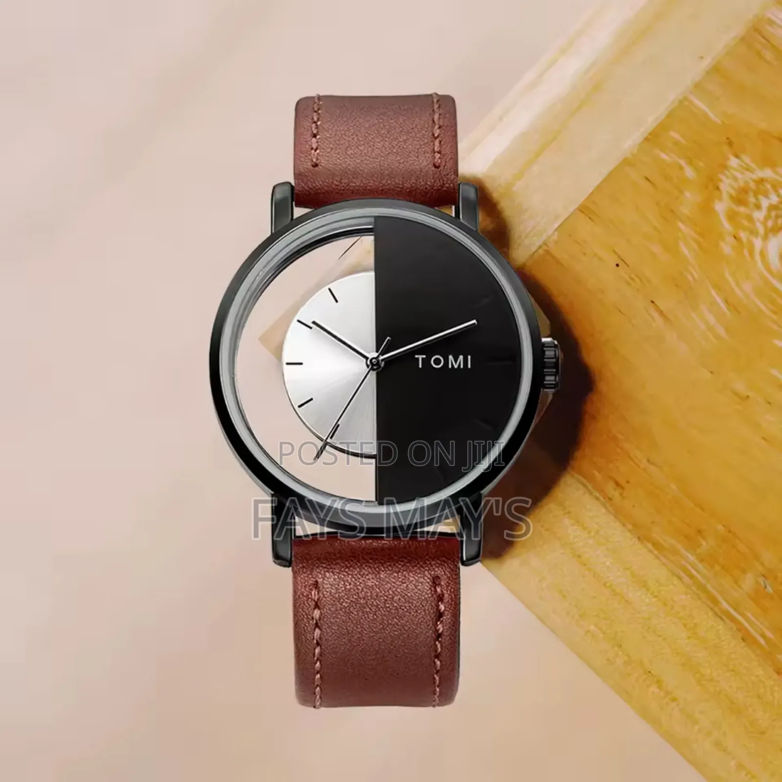 Tomi 3pcs Luxury Business Gift Box Set Men Watch Wallet Gift