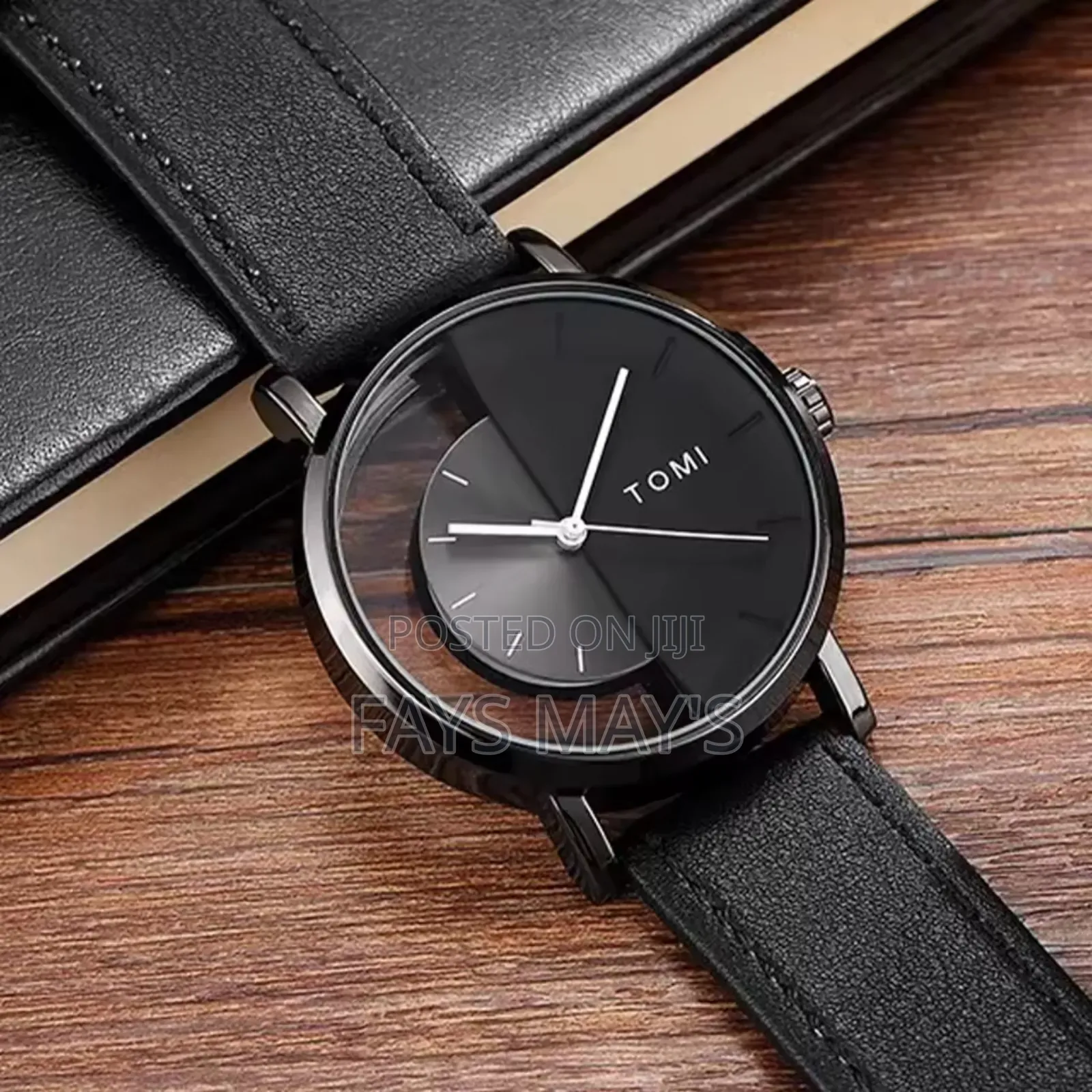 Tomi 3pcs Luxury Business Gift Box Set Men Watch Wallet Gift