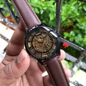 Photo - Fossil Leather Strap Automatic Men's Watch