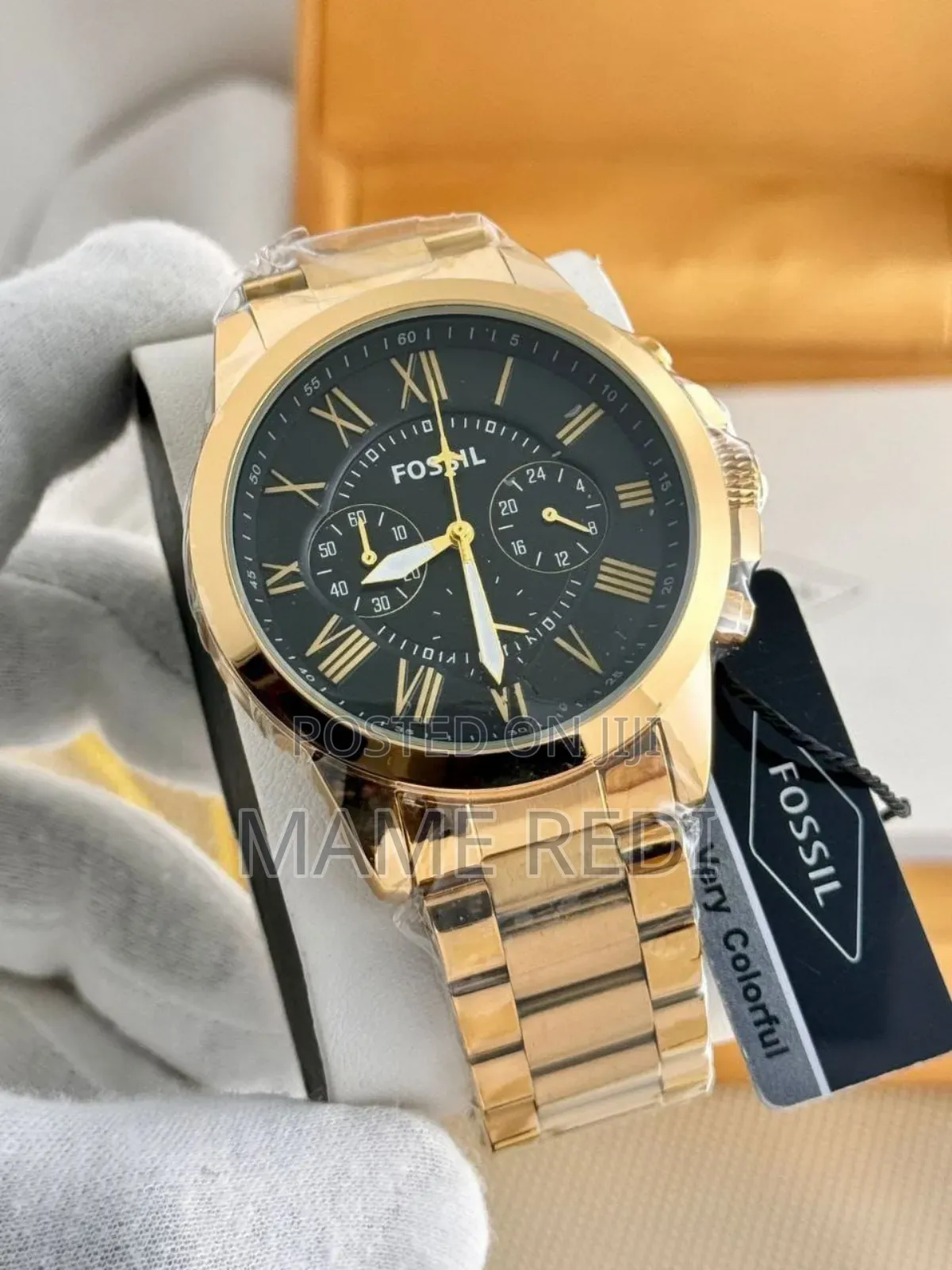 Fossil Chronograph Men's Watch in Gold