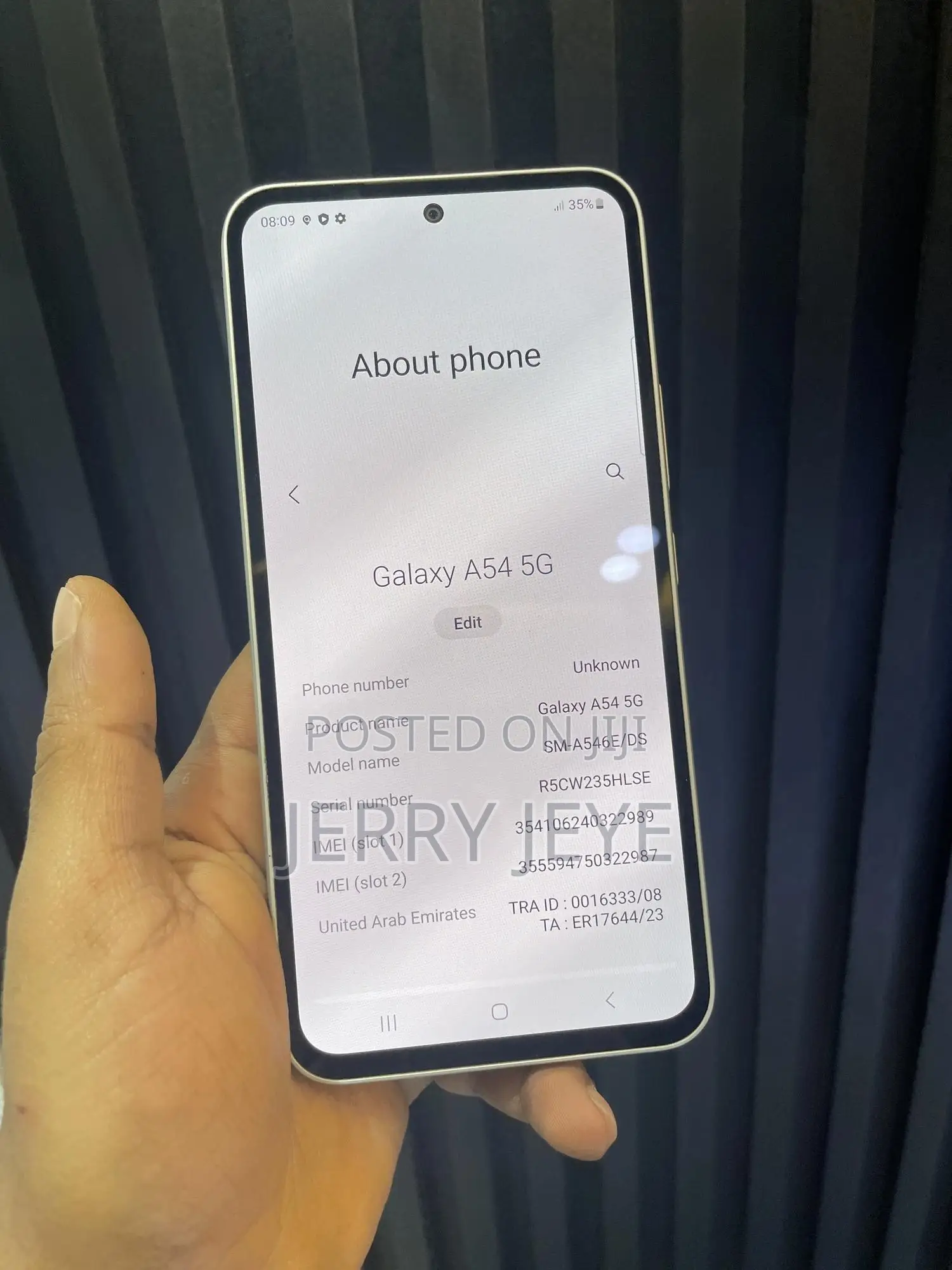 New Samsung Galaxy A54 5G 256 GB White