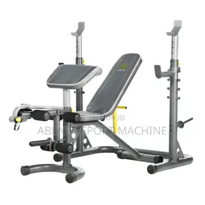 Photo - New Adjustable Bench With Barbell Rack and Leg Extension