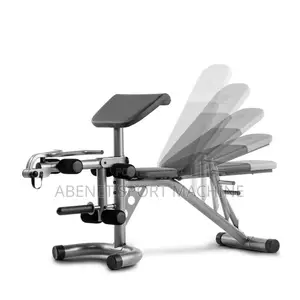 Photo - New Adjustable Bench With Barbels Rack and Leg Extension