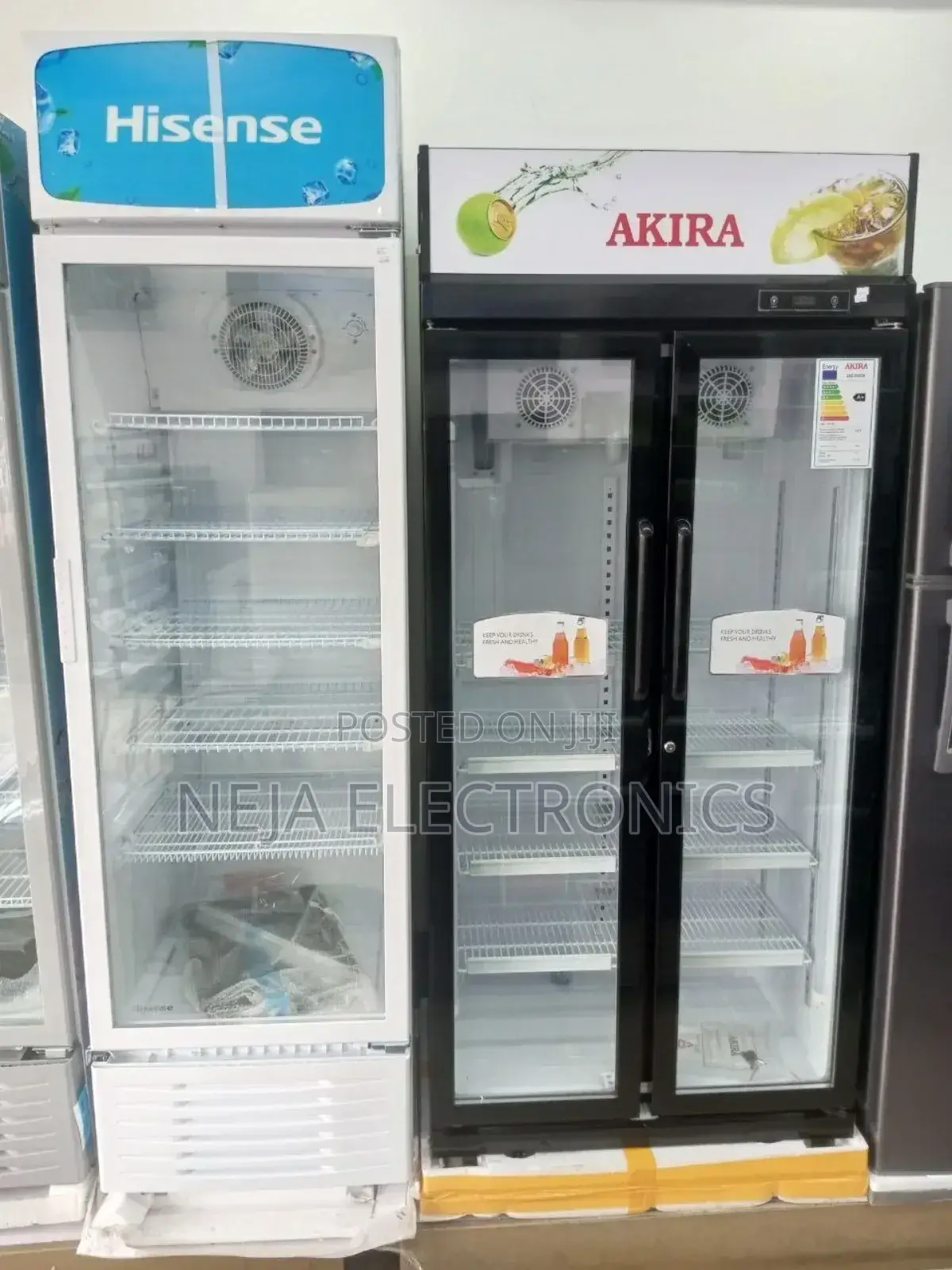 Akira Display Showcase 560litters Front Door Glass Delivery