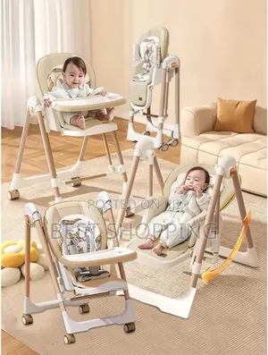Photo - 5 in 1 High Chair Swing , Dining , Rocker Sleep Mode