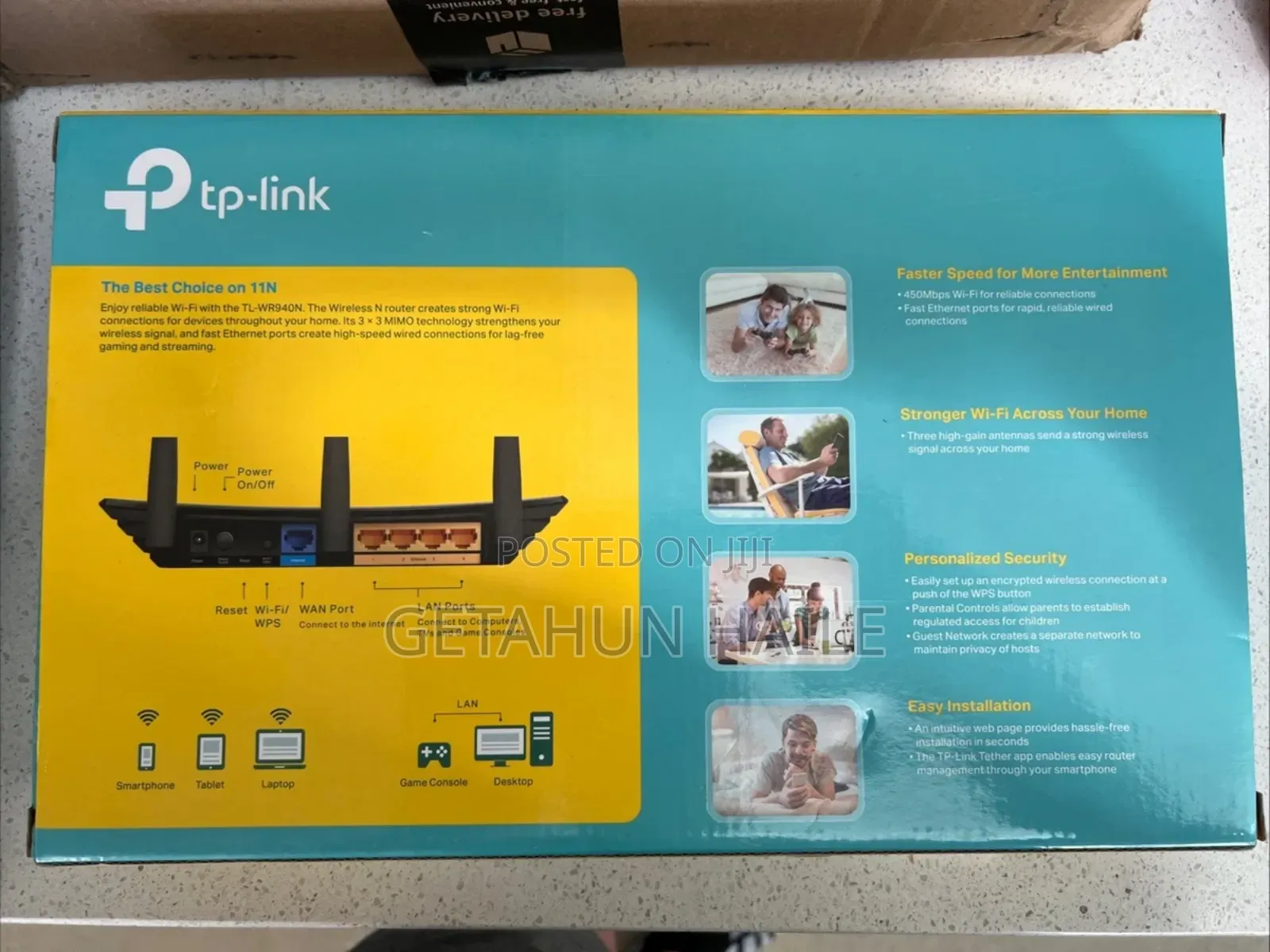 Tp-Link Tl-Wr940n Router 3 Antenna Wireless Range Extender