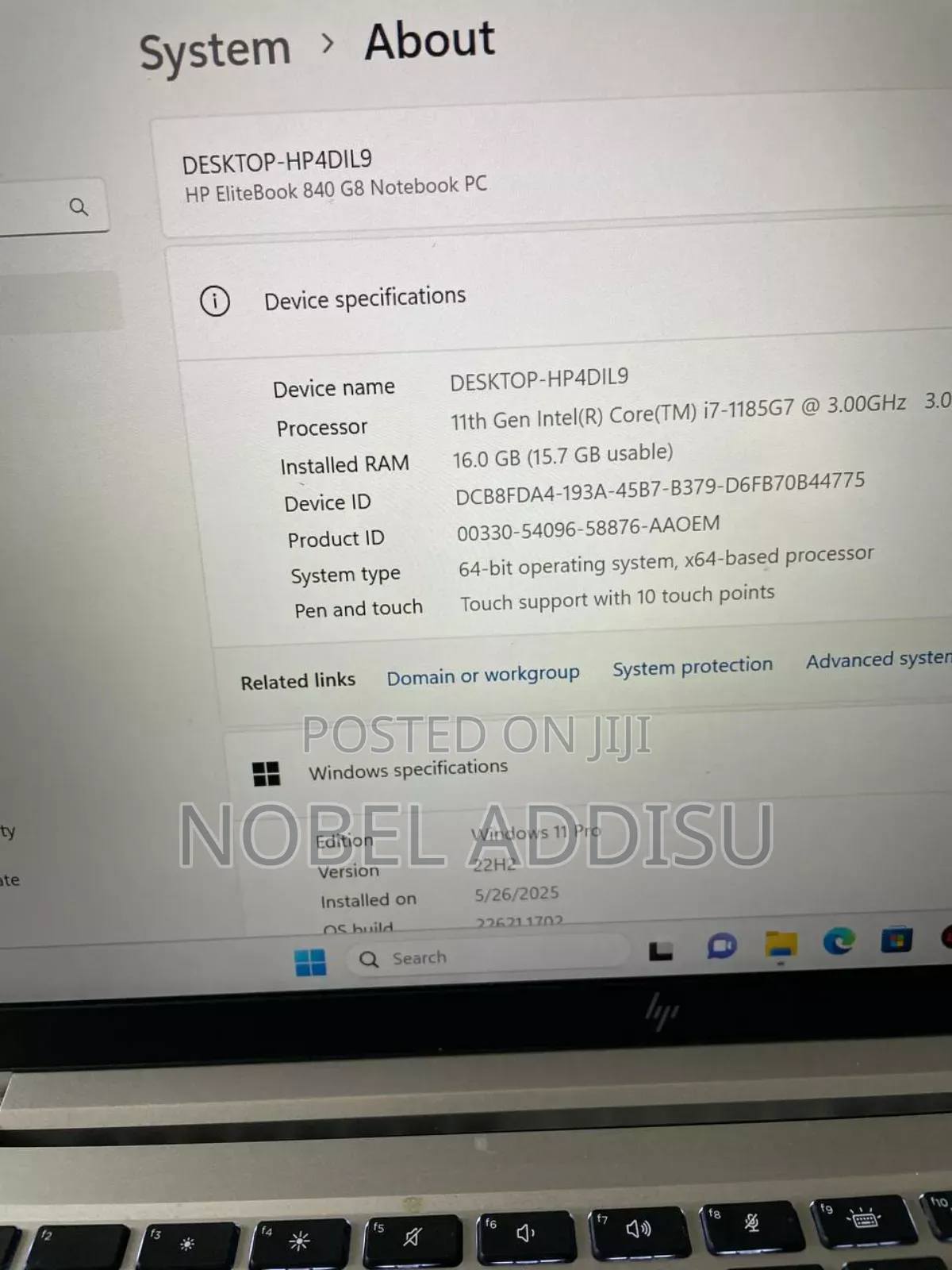 New Laptop HP EliteBook 840 G8 12GB Intel Core Ultra 7 SSD 512GB