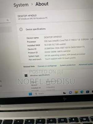 New Laptop HP EliteBook 840 G8 12GB Intel Core Ultra 7 SSD 512GB