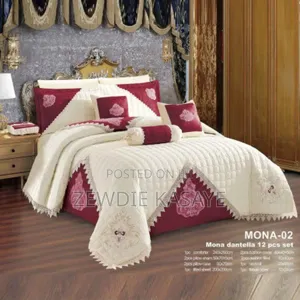 Photo - Milano Comforter 12pcs Set ሚላኖ ኮምፈርት ለ 2 ሜ አልጋ የሚሆን