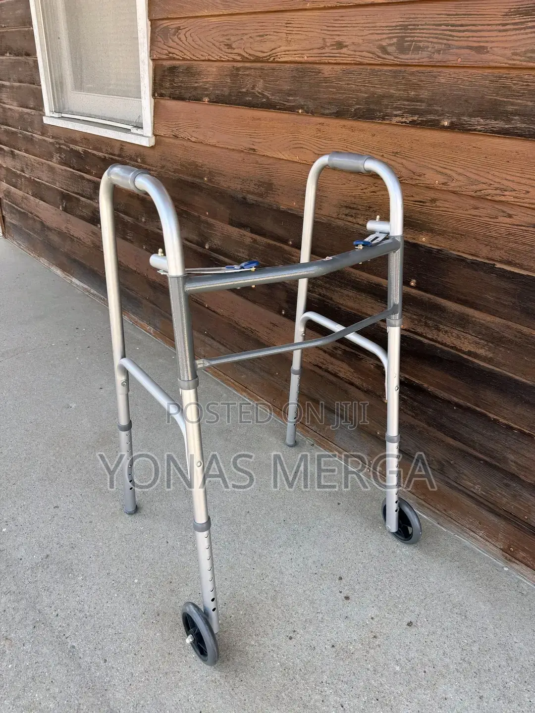 Walker//Narrow 4-Leg Walker,Stainless Steel Walking Aid