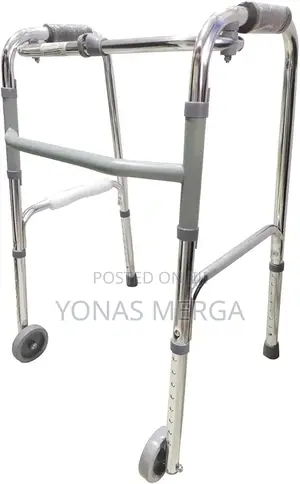 Photo - Rollator Folding Walkerه Walking Aid Frame Height Adjustable