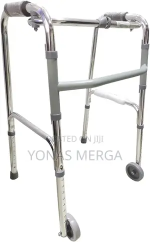 Rollator Folding Walkerه Walking Aid Frame Height Adjustable