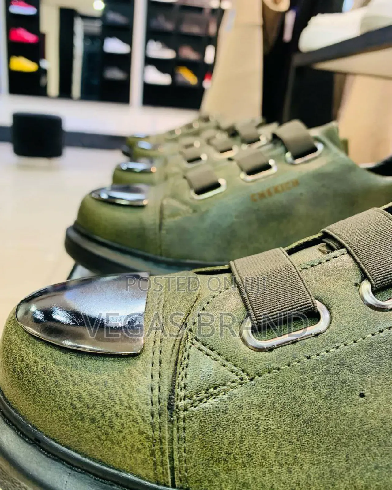 Chekich Light Green Sneakers Master Quality Shoes