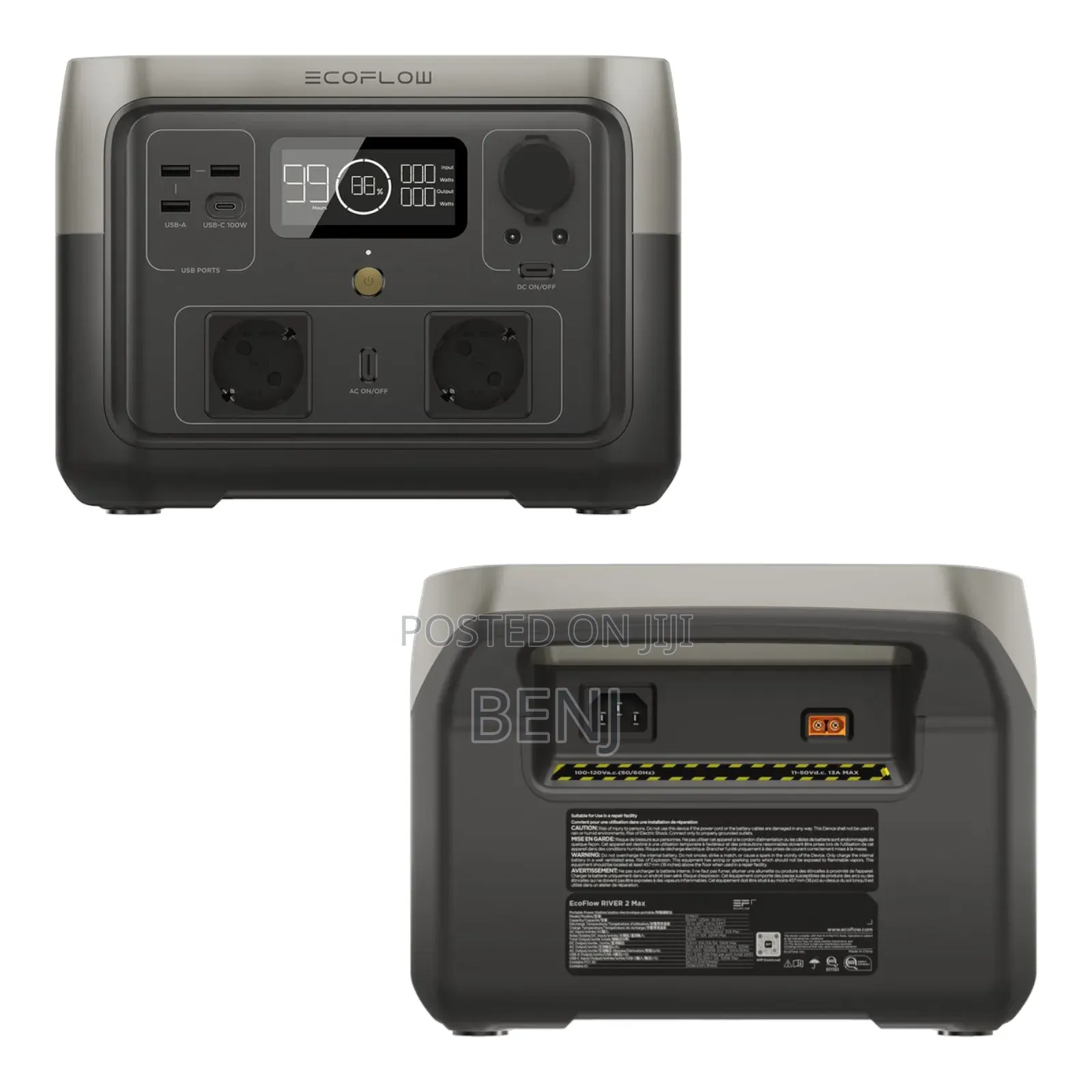 Ecoflow River 2 Max Portable Power Station 500w-1000w 512wh