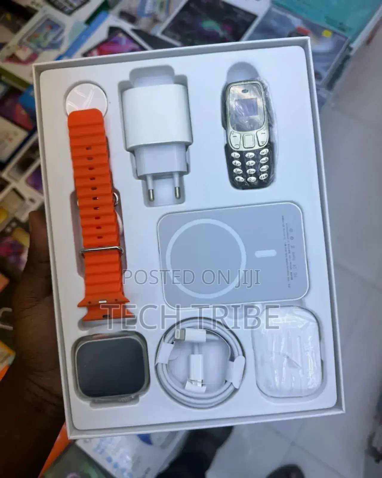X8 Plus Smartwatch Accompanied by Various Gifts
