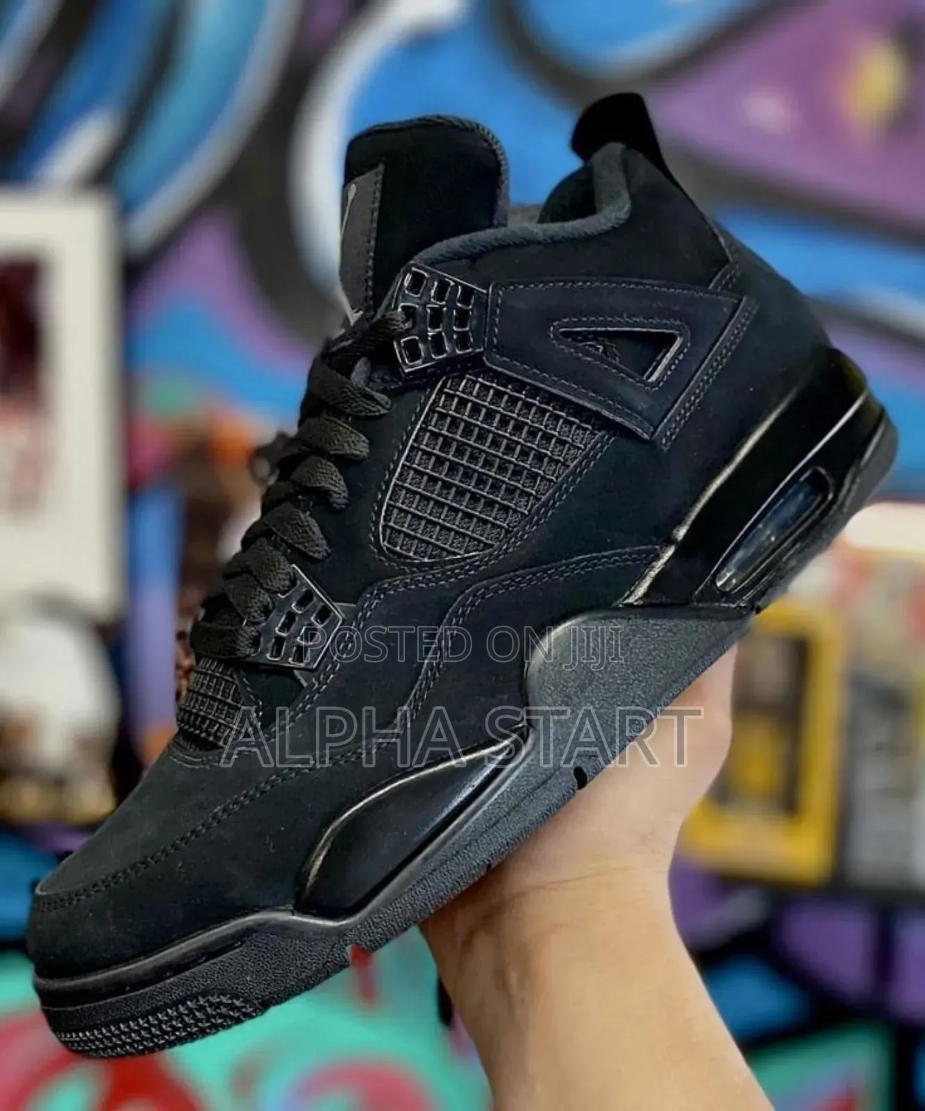 Jordan 4black Cat High Master Quality Sneakers 3 Color